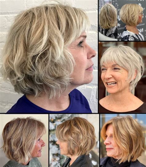 gestufter bob für ältere frauen|bob frisuren ab 50.